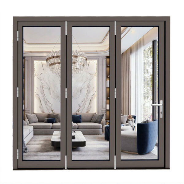 Cửa đi 3 cánh xếp trượt Xingfa hệ AC80